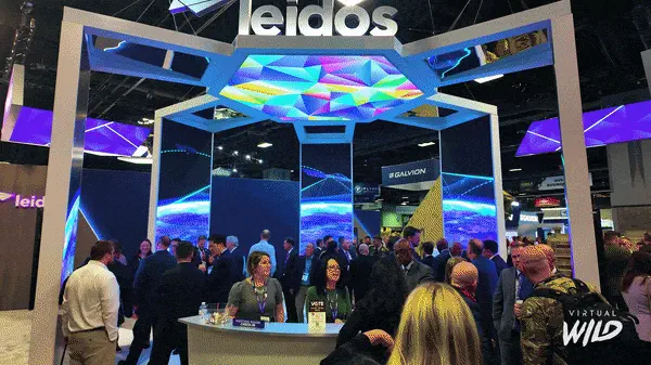 Leidos defense show floor using the evolving sales platform