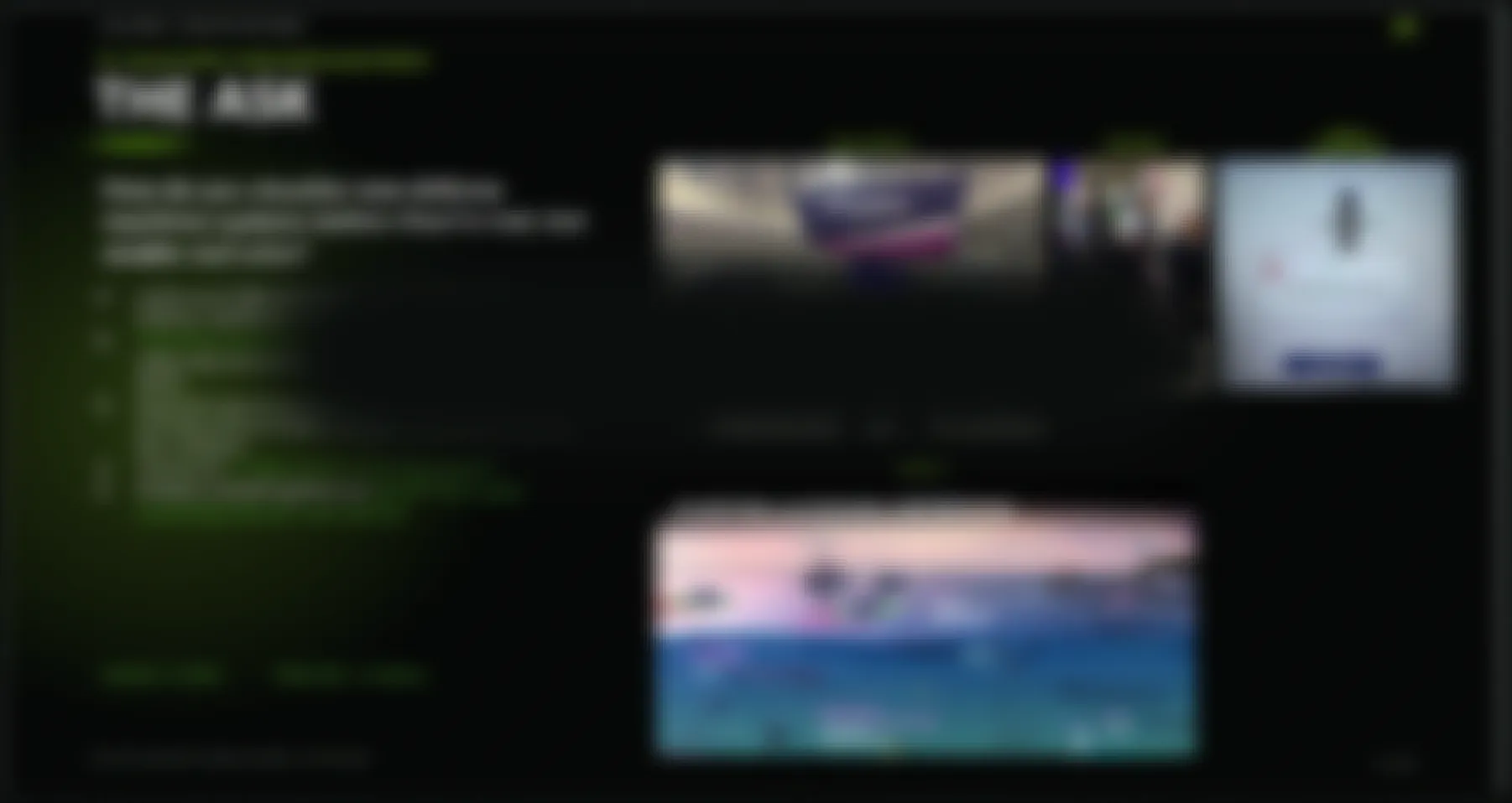 Blurred preview of confidential pitch strategy materials